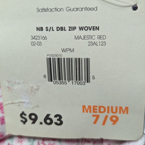 NO BOUNDARIES STRETCH Double Zipper Cotton Sleeveless Top White Pink Junior Med - Picture 8 of 13